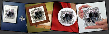 waiting room framed print, framed tile, button and tile coaster